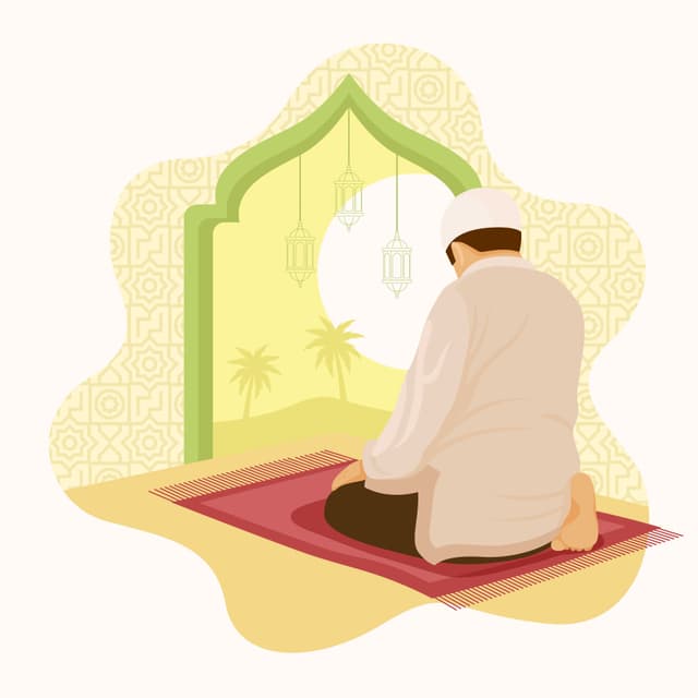 Illustration for How to pray Salah